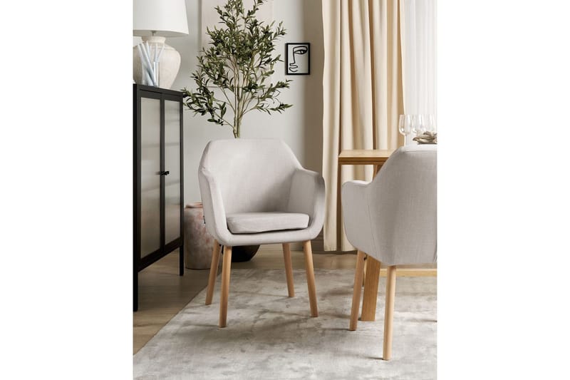 Spisestol Yorkville ll - Beige, lyst tre - Møbler - Stoler & lenestoler - Spisestuestoler & kjøkkenstoler