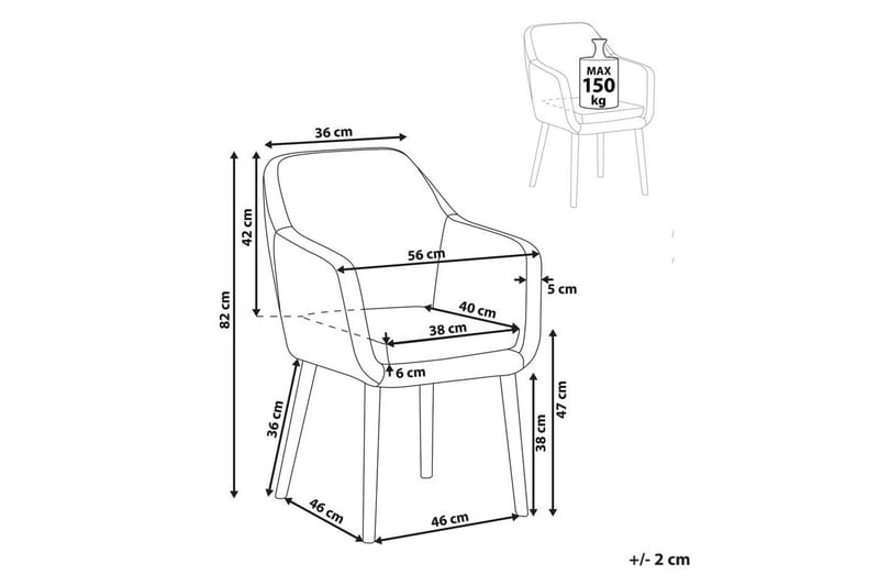Spisestol Yorkville ll - Beige, lyst tre - Møbler - Stoler & lenestoler - Spisestuestoler & kjøkkenstoler