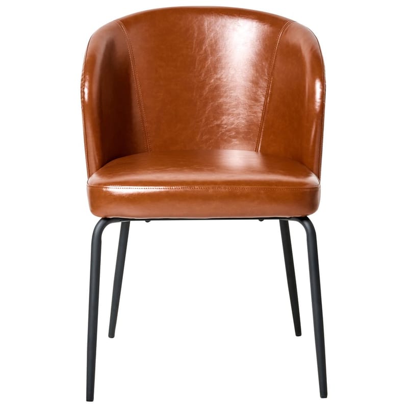 Spisestol Zana 2-pakning - Brun, Svart - Møbler - Stoler & lenestoler - Spisestuestoler & kjøkkenstoler