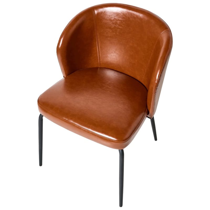 Spisestol Zana 2-pakning - Brun, Svart - Møbler - Stoler & lenestoler - Spisestuestoler & kjøkkenstoler