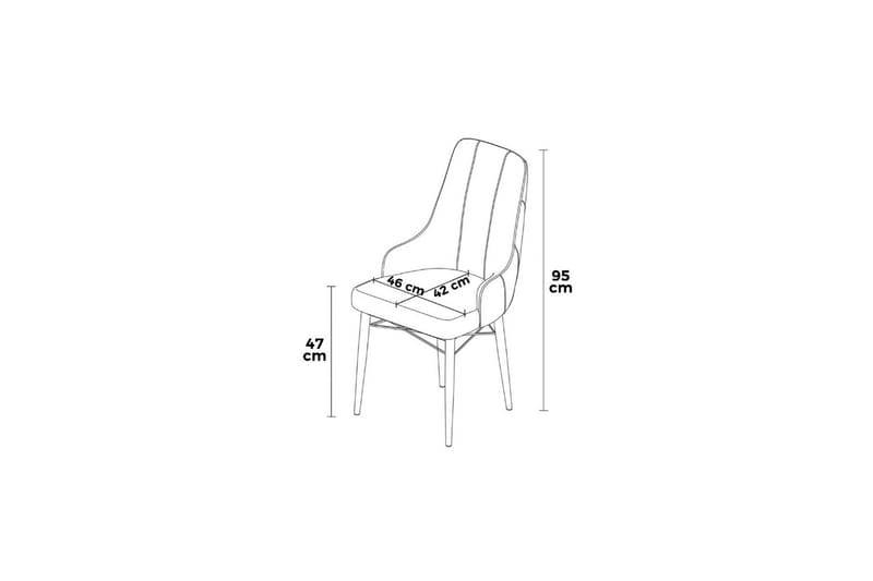 Spisestol Puntoz Svart - Svart - Møbler - Stoler & lenestoler - Spisestuestoler & kjøkkenstoler