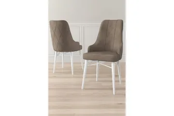 Spisestol Puntoz Cappuccino / Hvit - Cappuccino / Hvit - Møbler - Stoler & lenestoler - Spisestuestoler & kjøkkenstoler