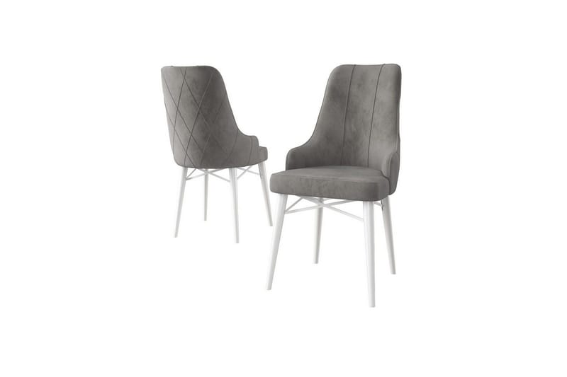 Spisestol Puntoz Grå / Hvit, Grå / Hvit