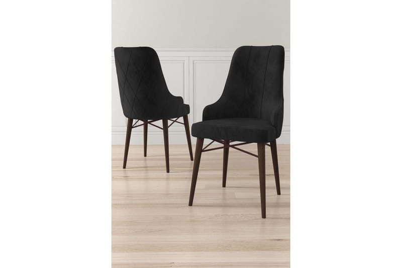 Spisestol Puntoz Svart / Brun - Svart / Brun - Møbler - Stoler & lenestoler - Spisestuestoler & kjøkkenstoler