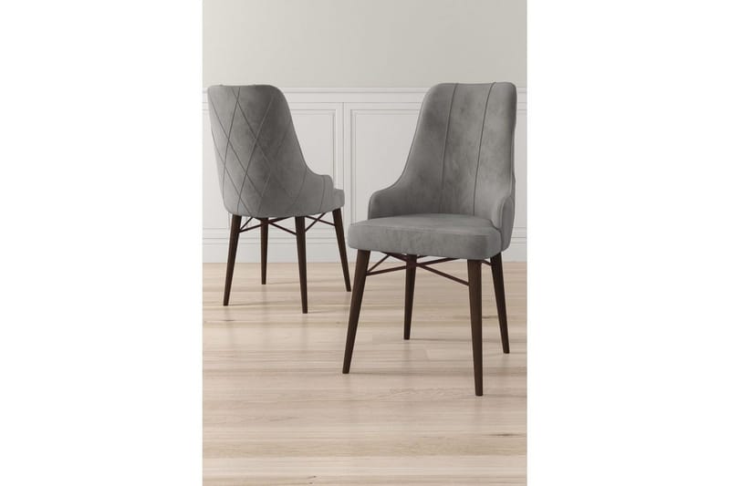 Spisestol Puntoz Grå / Brun - Grå / Brun - Møbler - Stoler & lenestoler - Spisestuestoler & kjøkkenstoler