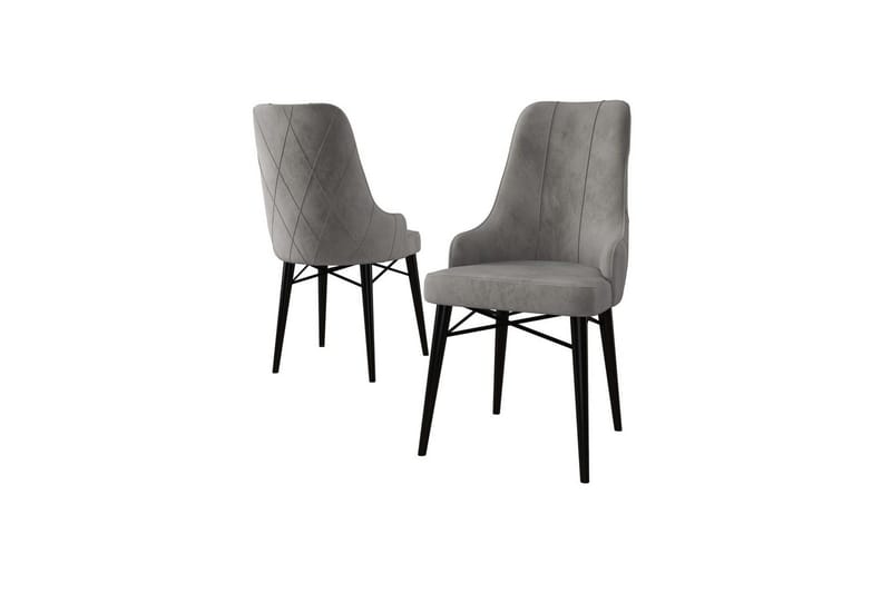 Spisestol Puntoz Grå / Svart - Grå / Svart - Møbler - Stoler & lenestoler - Spisestuestoler & kjøkkenstoler