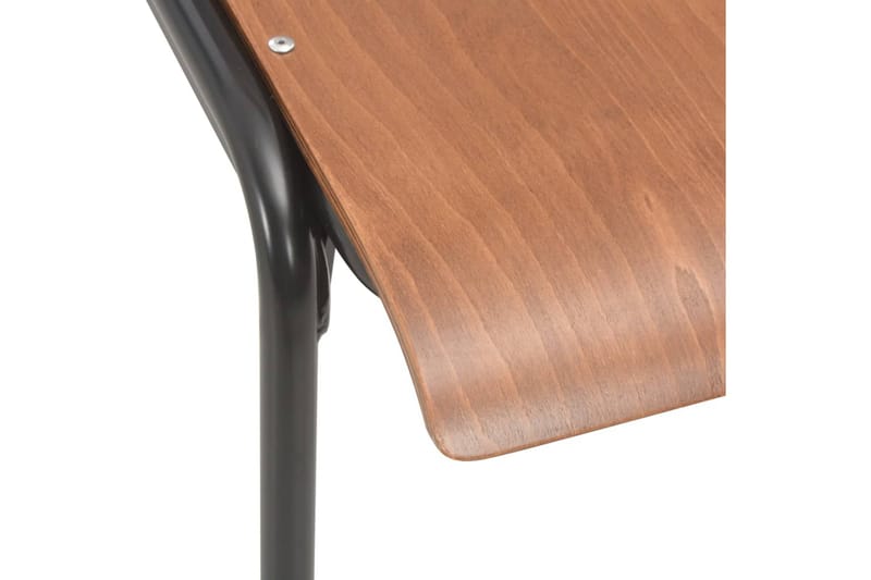 Spisestoler 6 stk brun kryssfinér - Brun - Spisestuestoler & kjøkkenstoler - Karmstoler