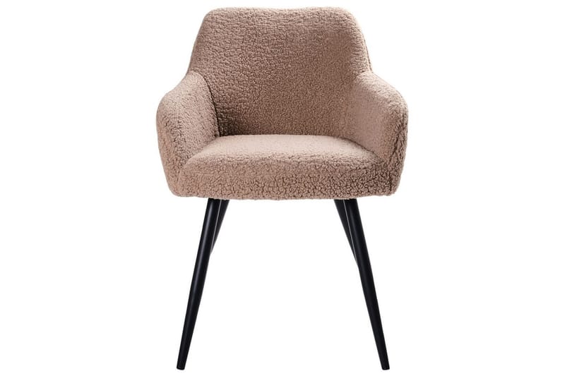 Spisestuestol Casmalia sett av 2 Beige/svart - Beige/svart - Møbler - Stoler & lenestoler - Spisestuestoler & kjøkkenstoler