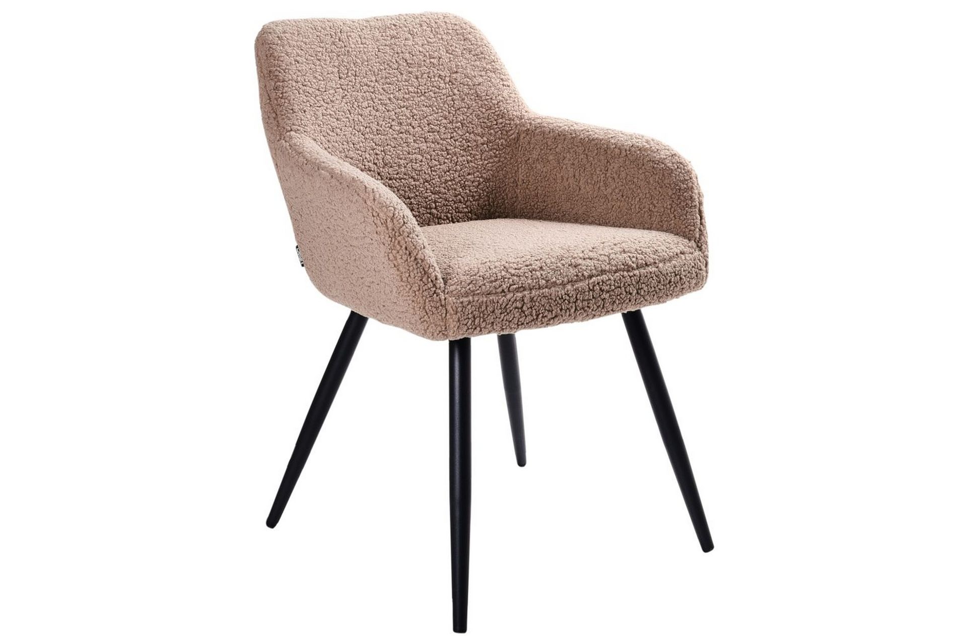 Spisestuestol Casmalia sett av 2 Beige/svart - Beige/svart - Møbler - Stoler & lenestoler - Spisestuestoler & kjøkkenstoler