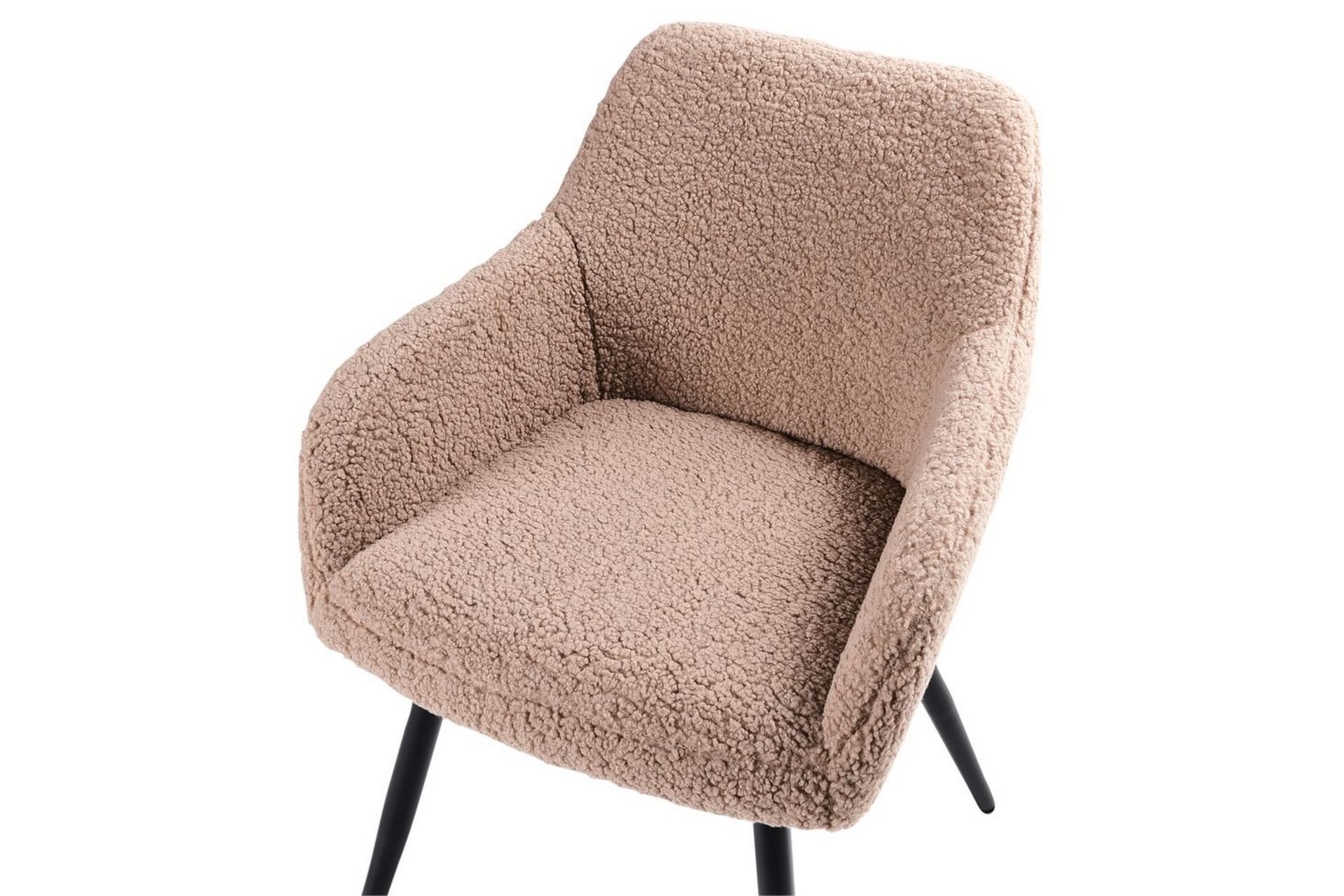 Spisestuestol Casmalia sett av 2 Beige/svart - Beige/svart - Møbler - Stoler & lenestoler - Spisestuestoler & kjøkkenstoler