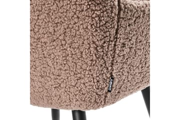 Spisestuestol Casmalia sett av 2 Beige/svart - Beige/svart - Møbler - Stoler & lenestoler - Spisestuestoler & kjøkkenstoler