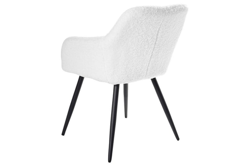 Spisestuestol Casmalia sett av 2 Hvit/Svart - Hvit/Svart - Møbler - Stoler & lenestoler - Spisestuestoler & kjøkkenstoler
