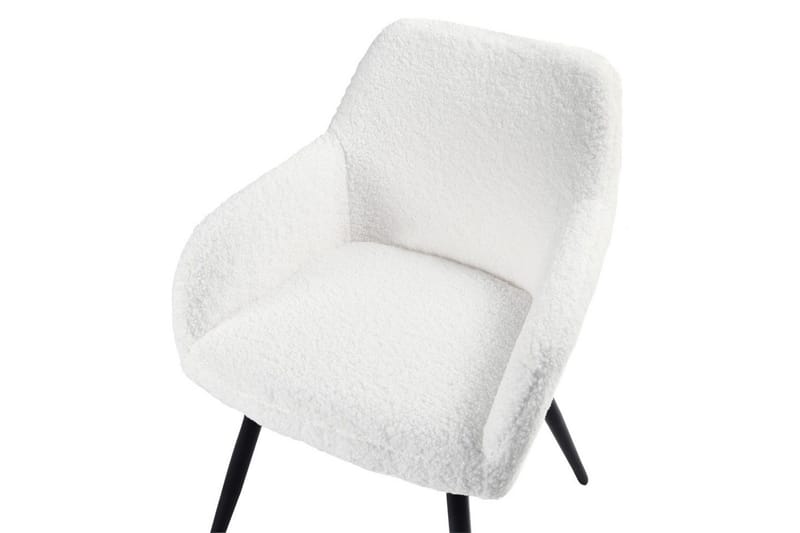 Spisestuestol Casmalia sett av 2 Hvit/Svart - Hvit/Svart - Møbler - Stoler & lenestoler - Spisestuestoler & kjøkkenstoler