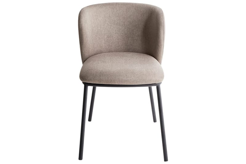 Spisestuestol Mina sett med 2 Beige/svart - Beige/svart - Møbler - Stoler & lenestoler - Spisestuestoler & kjøkkenstoler
