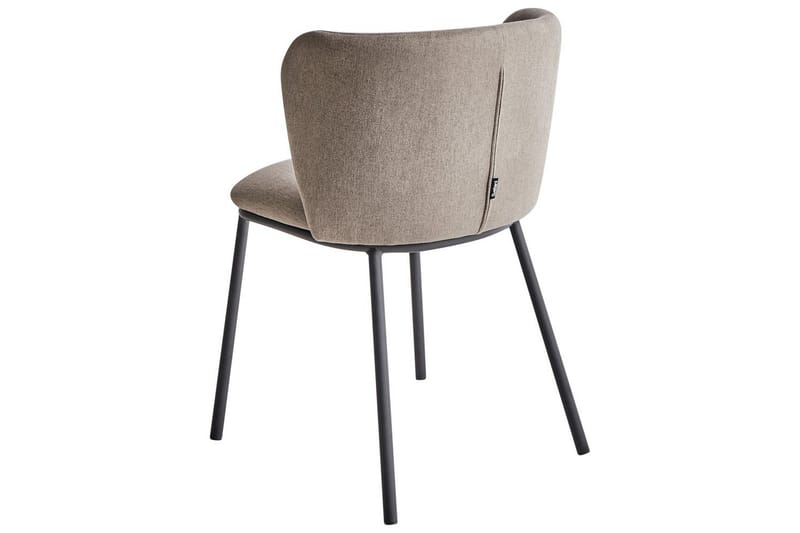 Spisestuestol Mina sett med 2 Beige/svart - Beige/svart - Møbler - Stoler & lenestoler - Spisestuestoler & kjøkkenstoler