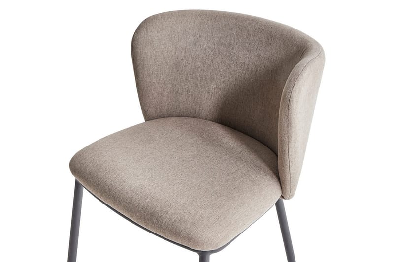 Spisestuestol Mina sett med 2 Beige/svart - Beige/svart - Møbler - Stoler & lenestoler - Spisestuestoler & kjøkkenstoler