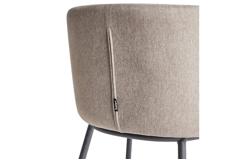 Spisestuestol Mina sett med 2 Beige/svart - Beige/svart - Møbler - Stoler & lenestoler - Spisestuestoler & kjøkkenstoler