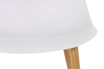 Abia Spisestol Plast 4-pk - Hvit - Møbler - Stoler & lenestoler - Spisestuestoler & kjøkkenstoler