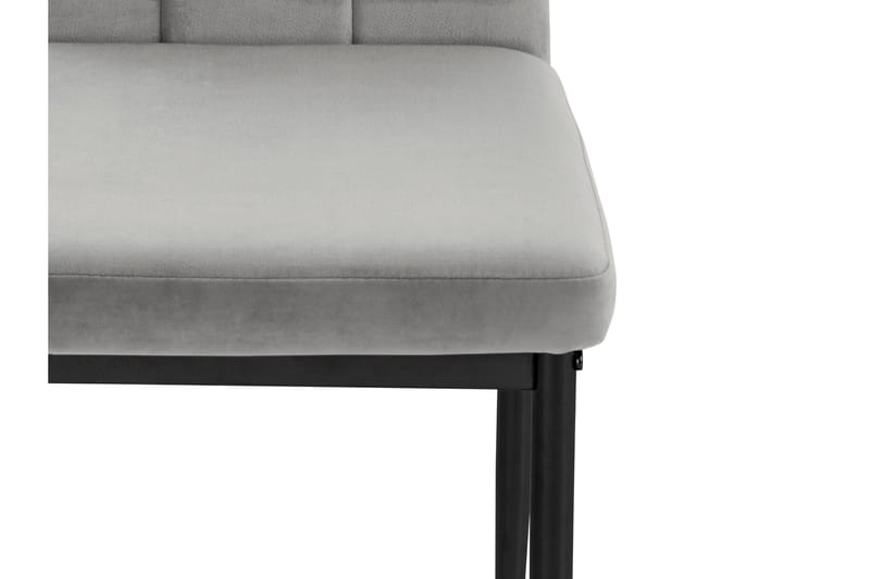 Aggarp Spisestol - Fløyel/Grå - Møbler - Stoler & lenestoler - Spisestuestoler & kjøkkenstoler