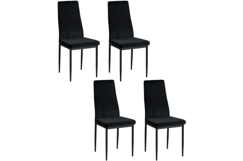 Aggarp Spisestol - Fløyel/Svart - Møbler - Stoler & lenestoler - Spisestuestoler & kjøkkenstoler