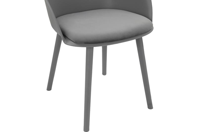 Aimee Karmstol - Antrasitt - Møbler - Stoler & lenestoler - Spisestuestoler & kjøkkenstoler