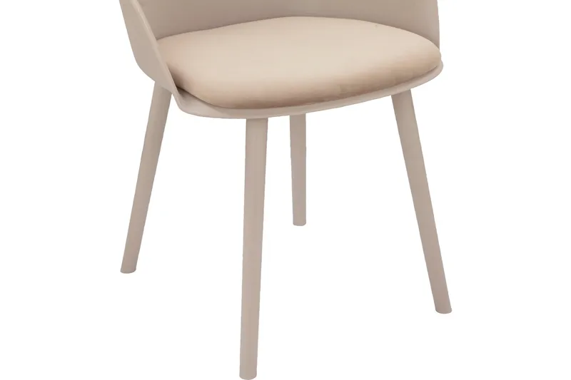 Aimee Karmstol - Beige - Møbler - Stoler & lenestoler - Spisestuestoler & kjøkkenstoler