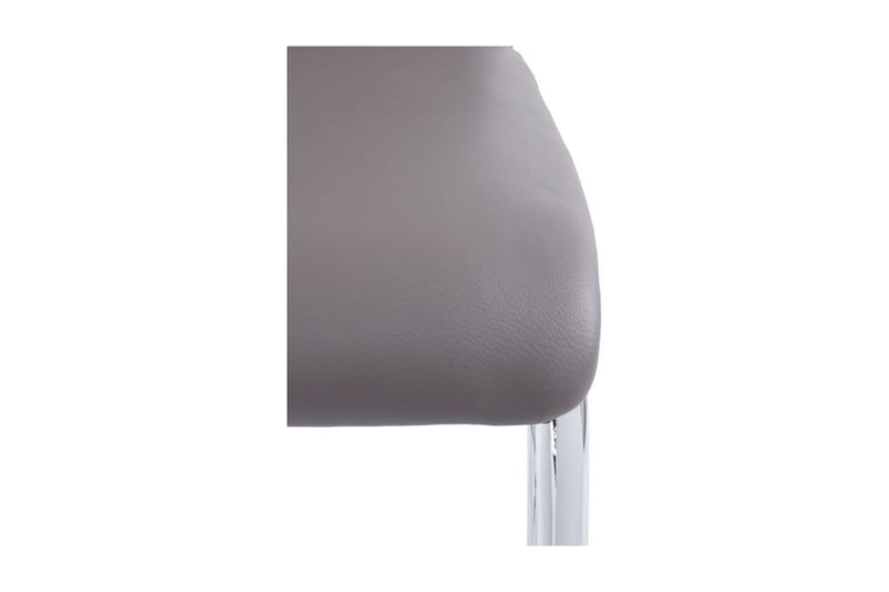 Aleia Spisestol Kunstlær 2-pk - Grå/Sølv - Møbler - Stoler & lenestoler - Spisestuestoler & kjøkkenstoler