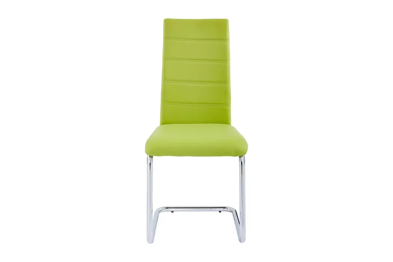 Aleia Spisestol Kunstlær 4-pk - Grønn/Sølv - Møbler - Stoler & lenestoler - Spisestuestoler & kjøkkenstoler