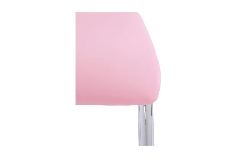 Aleia Spisestol Kunstlær 4-pk - Rosa/Krom - Møbler - Stoler & lenestoler - Spisestuestoler & kjøkkenstoler