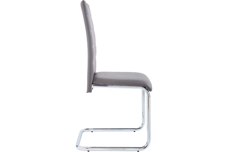 Aleia Spisestol Kunstlær 4-pk - Grå - Møbler - Stoler & lenestoler - Spisestuestoler & kjøkkenstoler