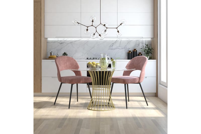 Alexi Spisestol Rosa - CosmoLiving - Møbler - Stoler & lenestoler - Spisestuestoler & kjøkkenstoler