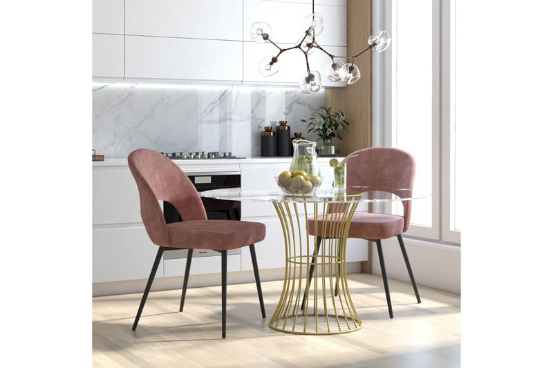 Alexi Spisestol Rosa - CosmoLiving - Møbler - Stoler & lenestoler - Spisestuestoler & kjøkkenstoler