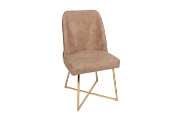 Alsacia Spisestol i Fløyel - Sandbeige - Møbler - Stoler & lenestoler - Spisestuestoler & kjøkkenstoler