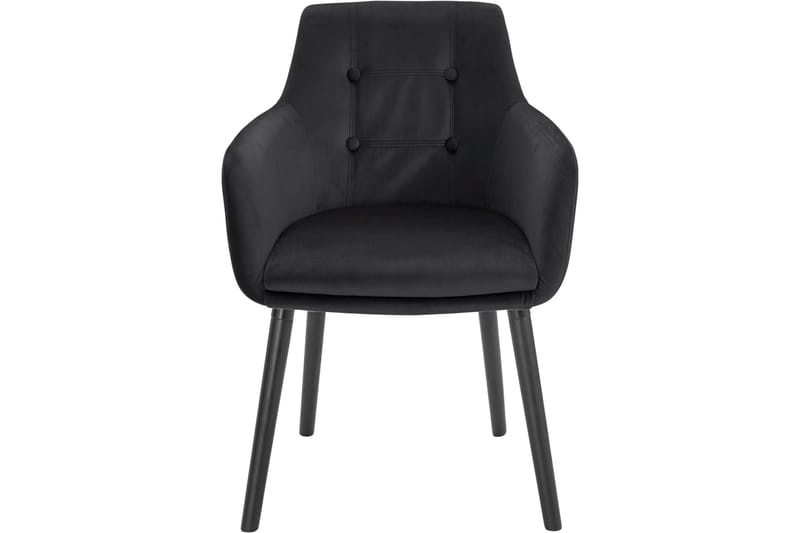 Arda Karmstol - Svart - Møbler - Stoler & lenestoler - Spisestuestoler & kjøkkenstoler