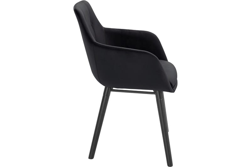 Arda Karmstol - Svart - Møbler - Stoler & lenestoler - Spisestuestoler & kjøkkenstoler