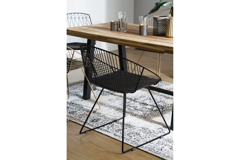 Aurora Stol 2-pk - Svart - Møbler - Stoler & lenestoler - Spisestuestoler & kjøkkenstoler