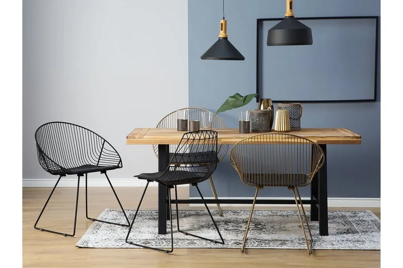 Aurora Stol 2-pk - Svart - Møbler - Stoler & lenestoler - Spisestuestoler & kjøkkenstoler