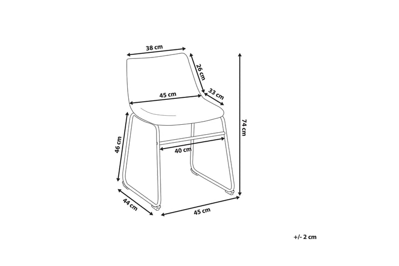 Batavia Stolstol 2-pk - Brun - Møbler - Stoler & lenestoler - Spisestuestoler & kjøkkenstoler