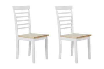 Battersby Spisestol 2-pk - Hvit/Lyst Tre - Møbler - Stoler & lenestoler - Spisestuestoler & kjøkkenstoler