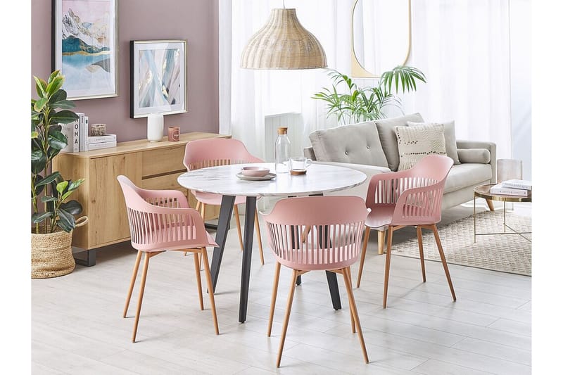 Bereca Spisestol 2-pk - Rosa - Møbler - Stoler & lenestoler - Spisestuestoler & kjøkkenstoler
