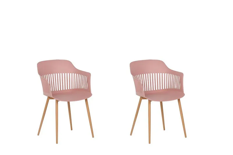 Bereca Spisestol 2-pk - Rosa - Møbler - Stoler & lenestoler - Spisestuestoler & kjøkkenstoler