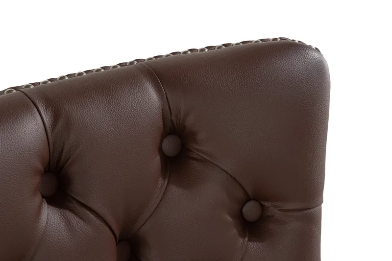 Bergviken Spisestol Kunstlær - Brun / Tre - Møbler - Stoler & lenestoler - Spisestuestoler & kjøkkenstoler