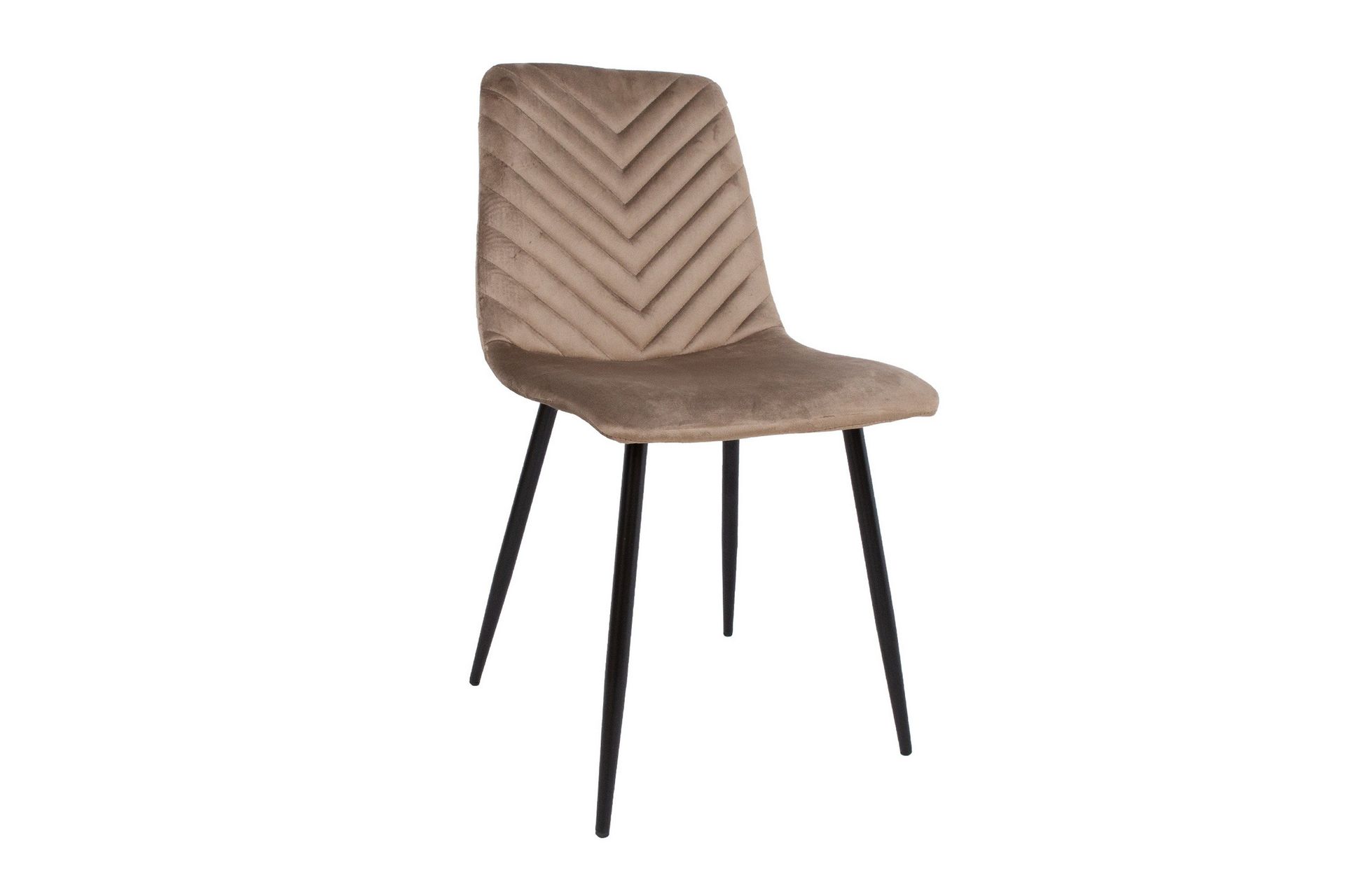 Brie Stol Beige Fløyel -