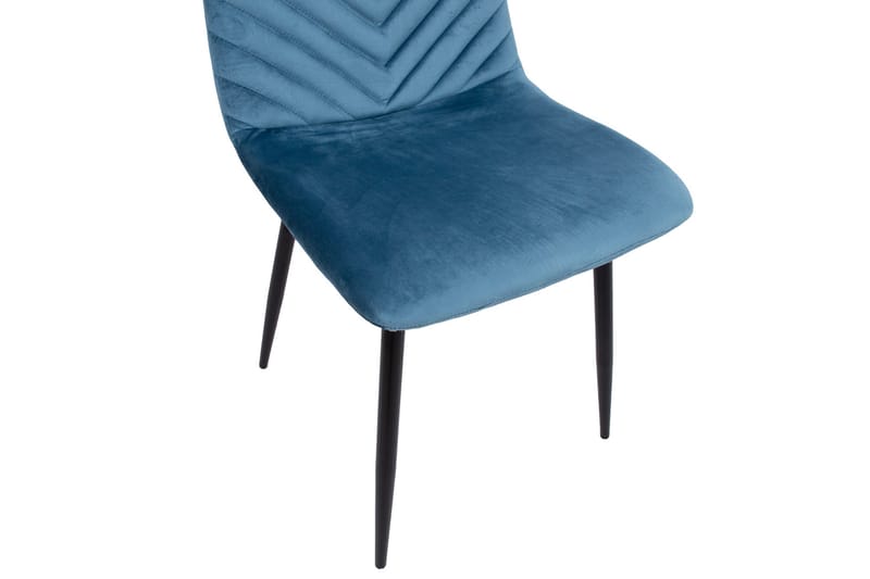 Brie Stol Blå Fløyel - Møbler - Stoler & lenestoler - Spisestuestoler & kjøkkenstoler