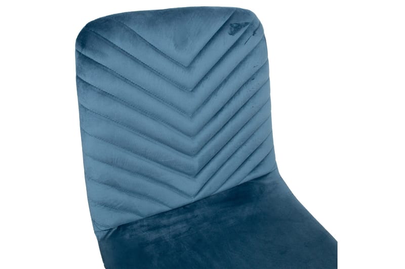 Brie Stol Blå Fløyel - Møbler - Stoler & lenestoler - Spisestuestoler & kjøkkenstoler