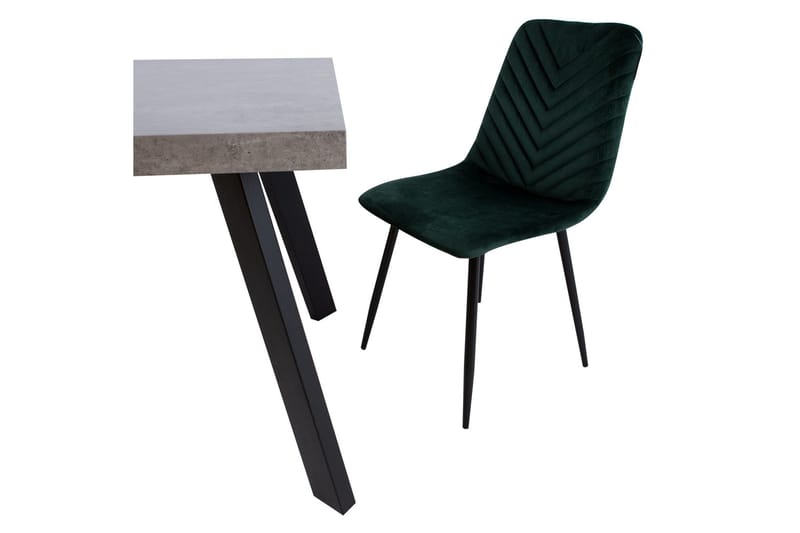 Brie Stol Mørkegrå Fløyel - Møbler - Stoler & lenestoler - Spisestuestoler & kjøkkenstoler