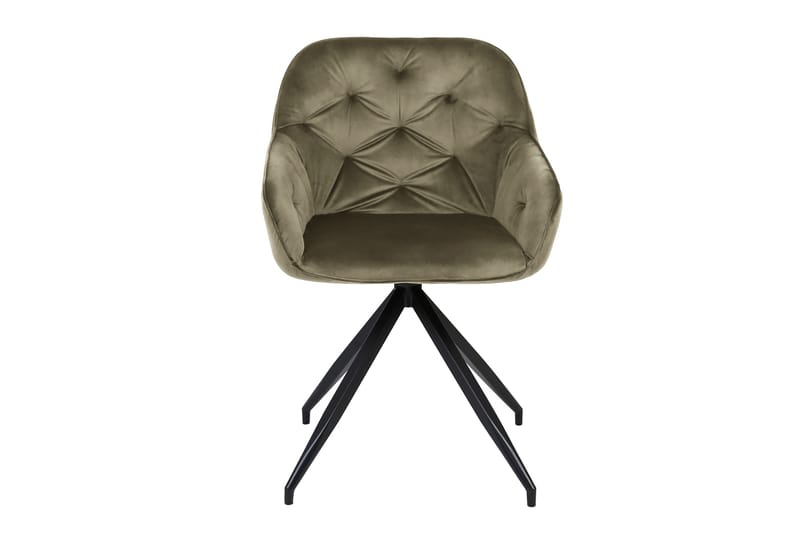 Brit Chair Velvet Olive - Møbler - Stoler & lenestoler - Spisestuestoler & kjøkkenstoler