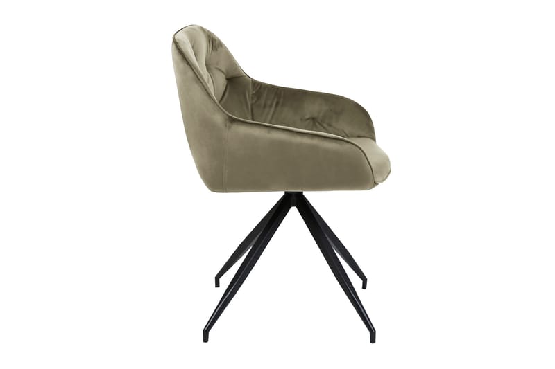 Brit Chair Velvet Olive - Møbler - Stoler & lenestoler - Spisestuestoler & kjøkkenstoler