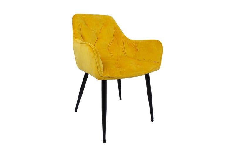 Brita Stol 61x57x83 cm Gul - Møbler - Stoler & lenestoler - Spisestuestoler & kjøkkenstoler