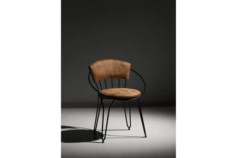 Brutorp Spisestol - Svart/Beige - Møbler - Stoler & lenestoler - Spisestuestoler & kjøkkenstoler